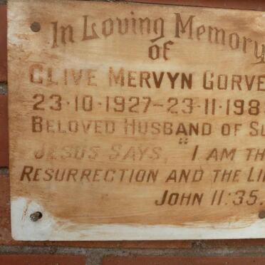 GORVEN Clive Mervyn 1927-1983