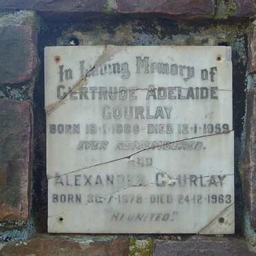 GOURLAY Alexander 1878-1963 &amp; Gertrude Adelaide 1880-1959