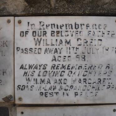 GREIG William -1972