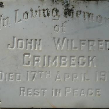GRIMBECK John Wilfred -1975