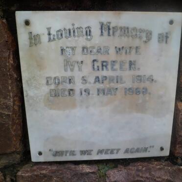 GREEN Ivy 1914-1960