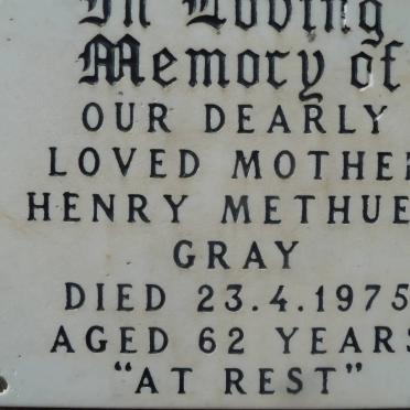 GRAY Henry Methuen -1975