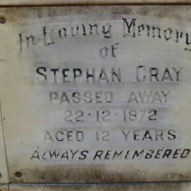 GRAY Stephan -1972