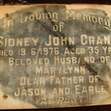 GRANT Sidney John -1976