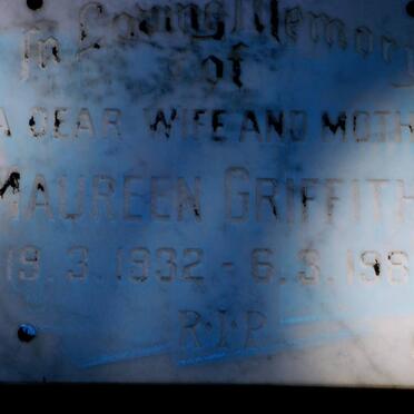 GRIFFITHS Maureen 1932-1987