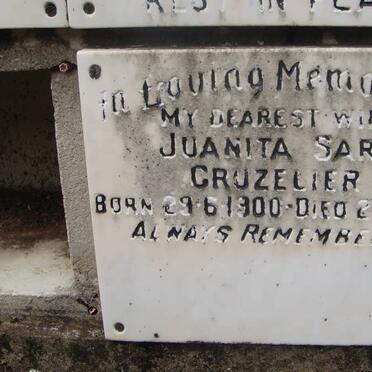 GRUZELIER Juanita Sara 1900-1972