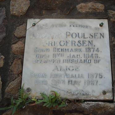 GREGERSEN Anders Poulsen 1874-1940 &amp; Alice 1875-1967