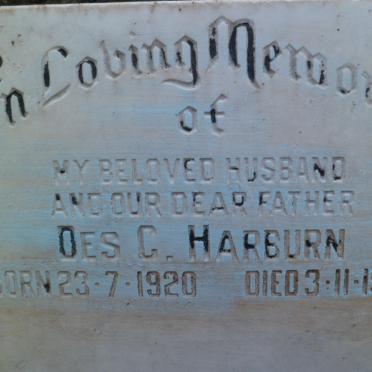 HARBURN Des C. 1920-1986