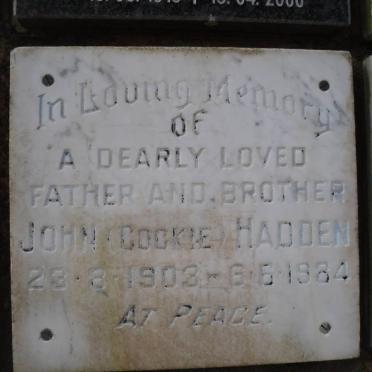 HADDEN John 1903-1984
