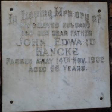 HANCKE John Edward -1962