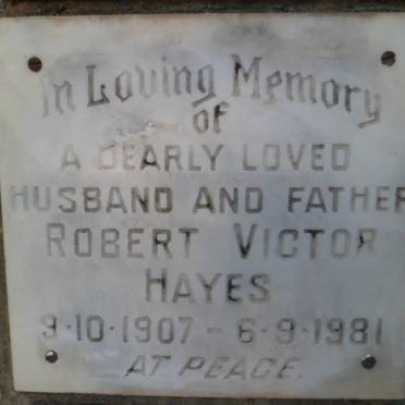HAYES Robert Victor 1907-1981