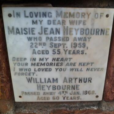 HEYBOURNE William Arthur -1968 &amp; Maisie Jean -1959
