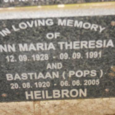HEILBRON Bastiaan 1920-2005 &amp; Ann Maria Theresia 1928-1991