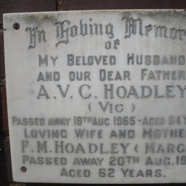 HOADLEY A.V.C. -1965 &amp; F.M. -1976