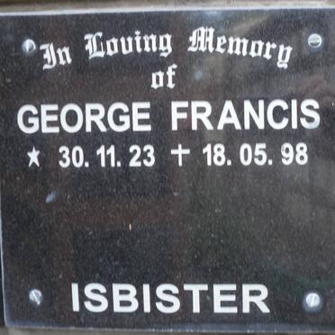 ISBISTER George Francis 1923-1998