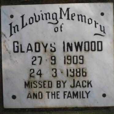 INWOOD Gladys 1909-1986