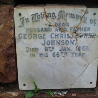 JOHNSON George Christopher -1958