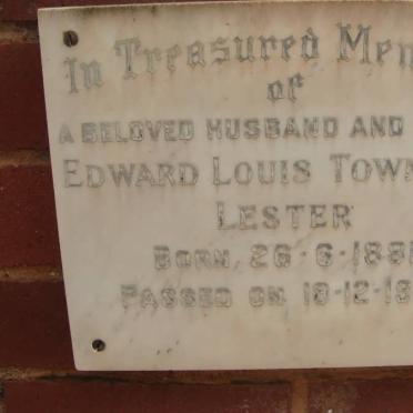 LESTER Edward Louis Townsend 1881-1969