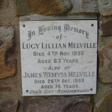 MELVILLE James Wemyss -1959 &amp; Lucy Lillian -1950