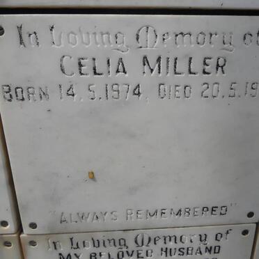 MILLER Celia 1974-1974