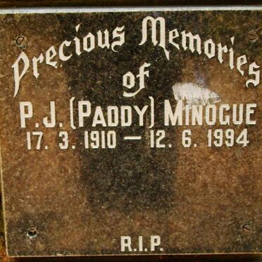 MINOGUE P.J. 1910-1994