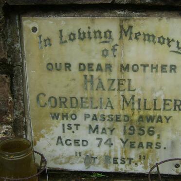 MILLER Hazel Cordelia -1956