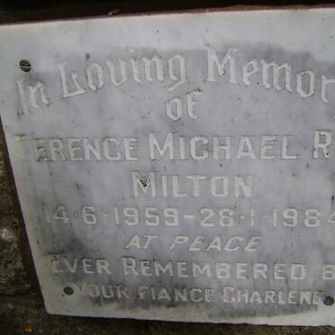 MILTON Terence Michael Roy 1959-1984
