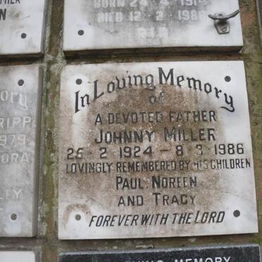 MILLER Johnny 1924-1986