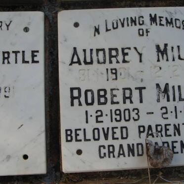 MILLER Robert 1903-1997 &amp; Audrey 1901-1990