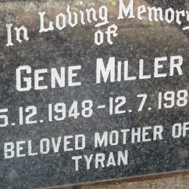 MILLER Gene 1948-1988