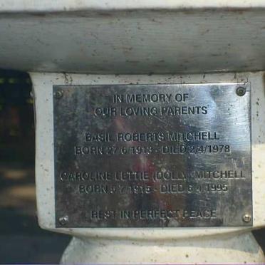 MITCHELL Basil Roberts 1913-1978 &amp; Caroline Lettie 1915-1995