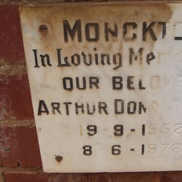 MONCKTON Arthur Donald Sean 1952-1978