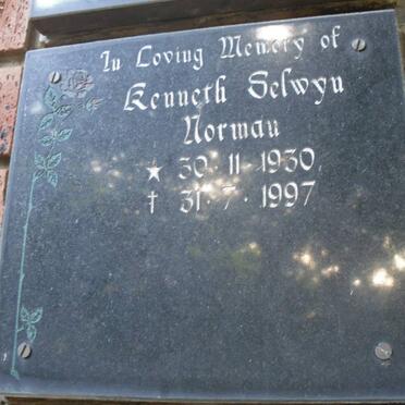 NORMAN Kenneth Selwyn 1930-1997