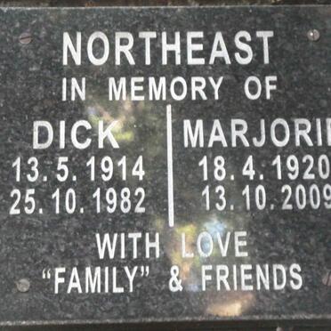 NORTHEAST Dick 1914-1982 &amp; Marjorie 1920-2009