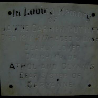 NUTTLEY Janine Carmen -1977