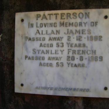 PATTERSON Allan James -1962 :: PATTERSON Stanley French -1969