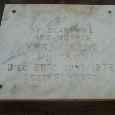 PHIPSON Vera Irene -1972