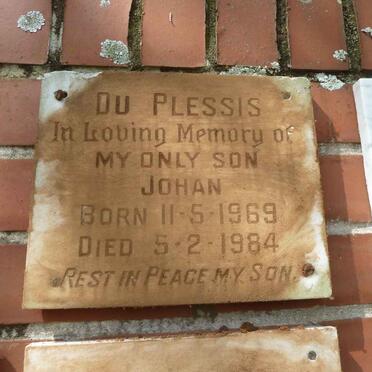 PLESSIS Johan, du 1969-1984