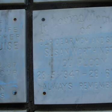 PLOOY Susan Worthington, du 1947-1987