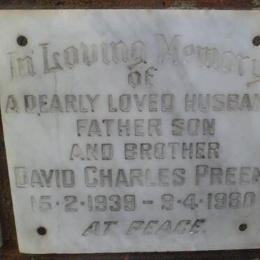 PREEN David Charles 1939-1980