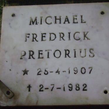 PRETORIUS Michael Fredrick 1907-1982