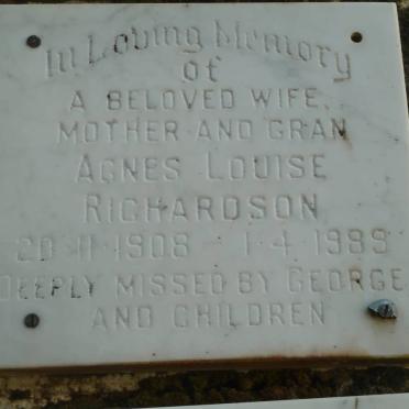 RICHARDSON Agnes Louise 1908-1989