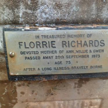 RICHARDS Florrie -1973
