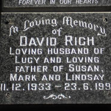 RICH David 1933-1993