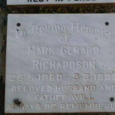 RICHARDSON Mark Gerard 1960-1989