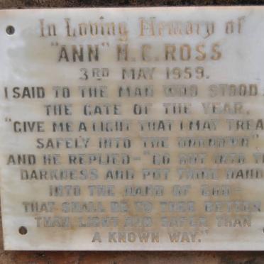 ROSS M.C. -1959