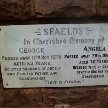 SFAELOS George -1970 &amp; Angela -1997