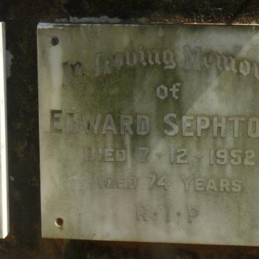 SEPHTON Edward -1952