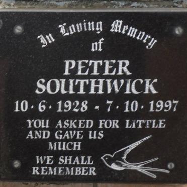 SOUTHWICK Peter 1928-1997