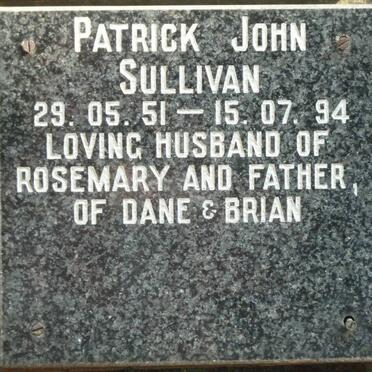 SULLIVAN Patrick John 1951-1994